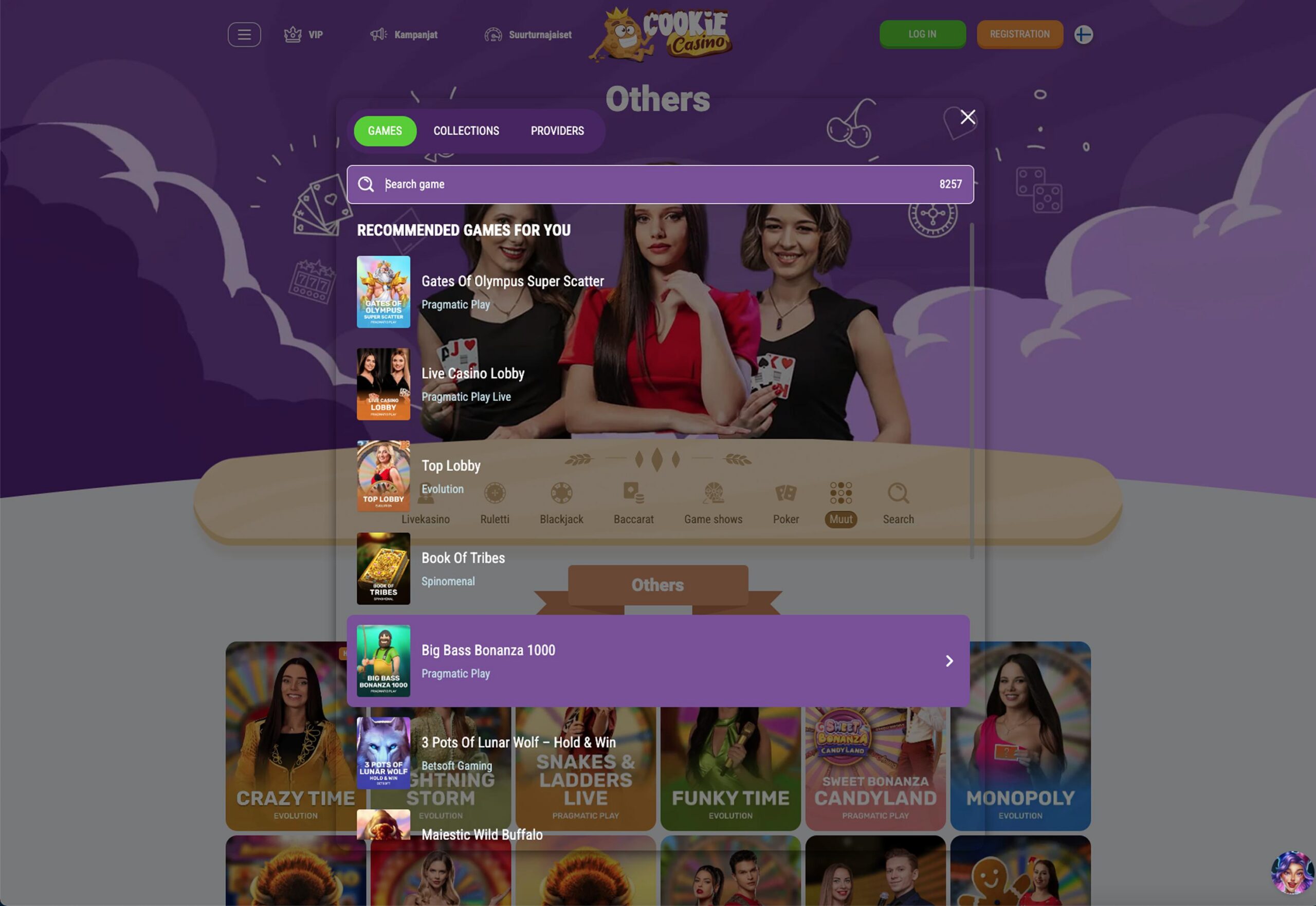 Cookie Casino verkkosivusto Cookie Casino verkkosivusto